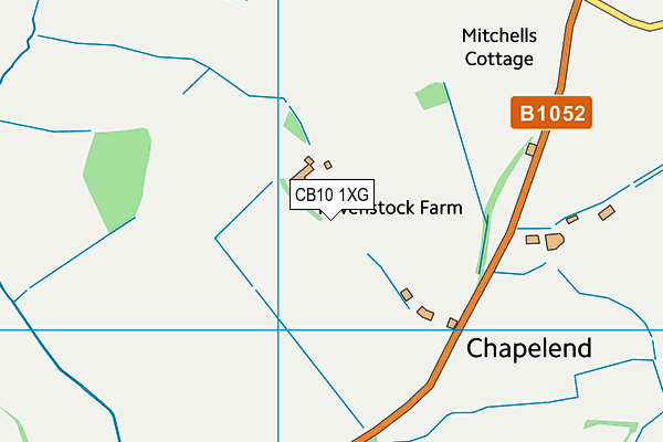 CB10 1XG map - OS VectorMap District (Ordnance Survey)