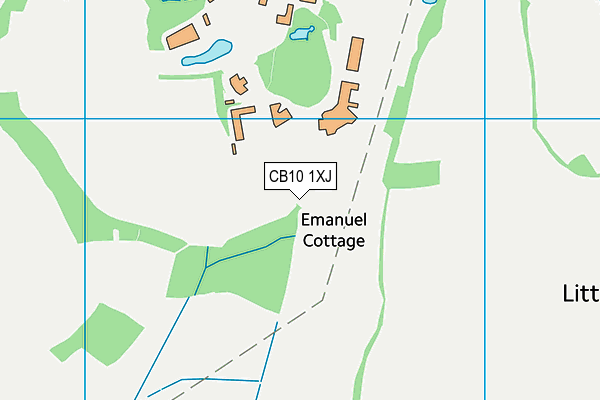 CB10 1XJ map - OS VectorMap District (Ordnance Survey)