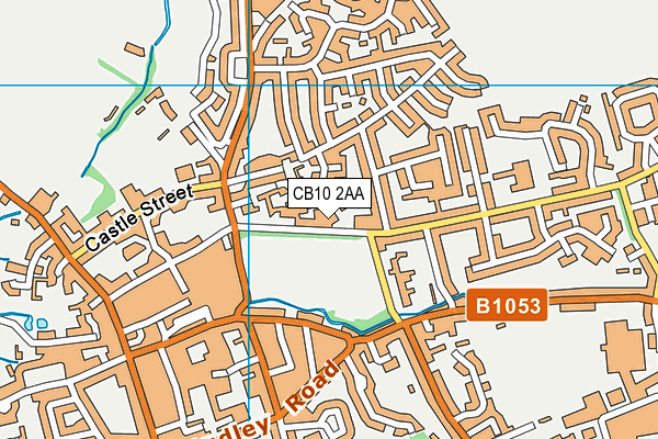 CB10 2AA map - OS VectorMap District (Ordnance Survey)
