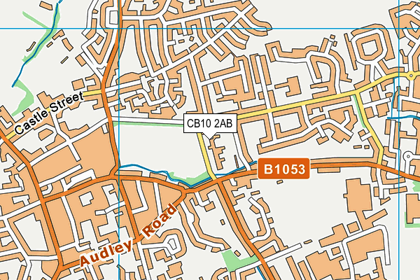 CB10 2AB map - OS VectorMap District (Ordnance Survey)