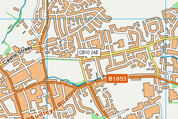 CB10 2AE map - OS VectorMap District (Ordnance Survey)