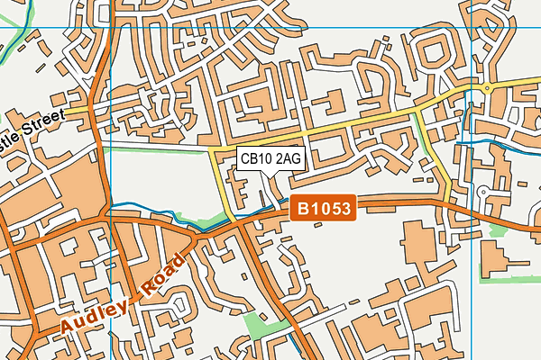 CB10 2AG map - OS VectorMap District (Ordnance Survey)