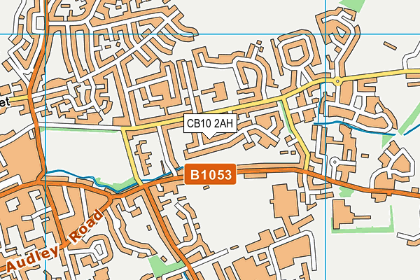 CB10 2AH map - OS VectorMap District (Ordnance Survey)