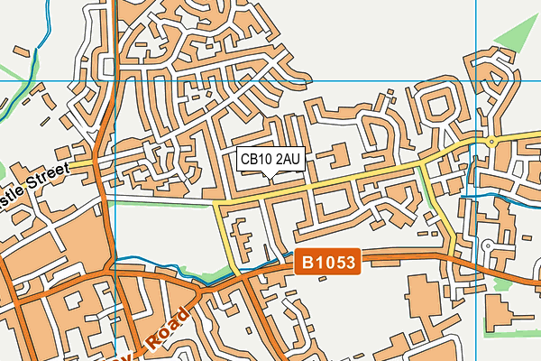 CB10 2AU map - OS VectorMap District (Ordnance Survey)