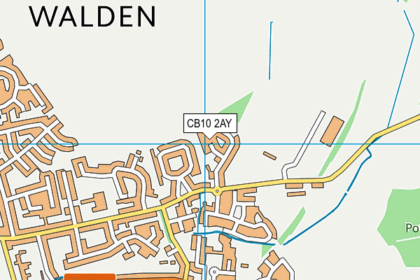 CB10 2AY map - OS VectorMap District (Ordnance Survey)