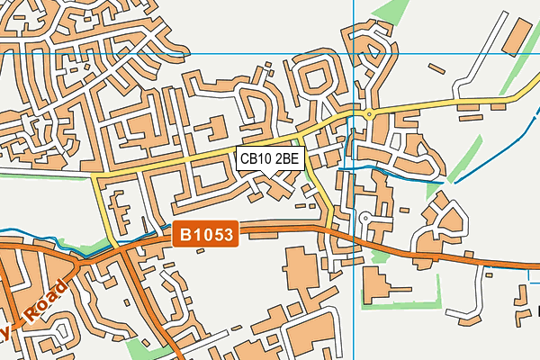 CB10 2BE map - OS VectorMap District (Ordnance Survey)