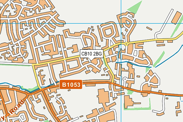 CB10 2BG map - OS VectorMap District (Ordnance Survey)