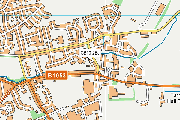 CB10 2BJ map - OS VectorMap District (Ordnance Survey)