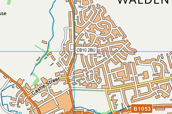 CB10 2BU map - OS VectorMap District (Ordnance Survey)