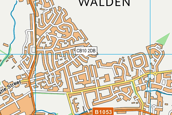 CB10 2DB map - OS VectorMap District (Ordnance Survey)