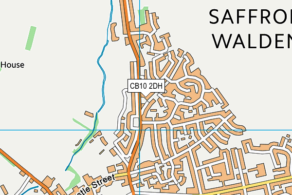 CB10 2DH map - OS VectorMap District (Ordnance Survey)