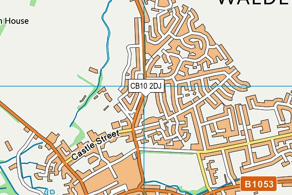 CB10 2DJ map - OS VectorMap District (Ordnance Survey)