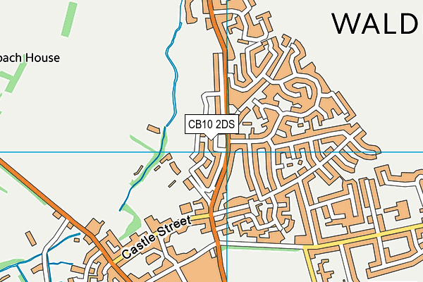 CB10 2DS map - OS VectorMap District (Ordnance Survey)