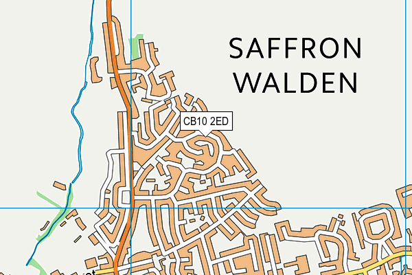 CB10 2ED map - OS VectorMap District (Ordnance Survey)