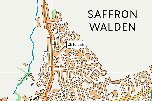 CB10 2EE map - OS VectorMap District (Ordnance Survey)