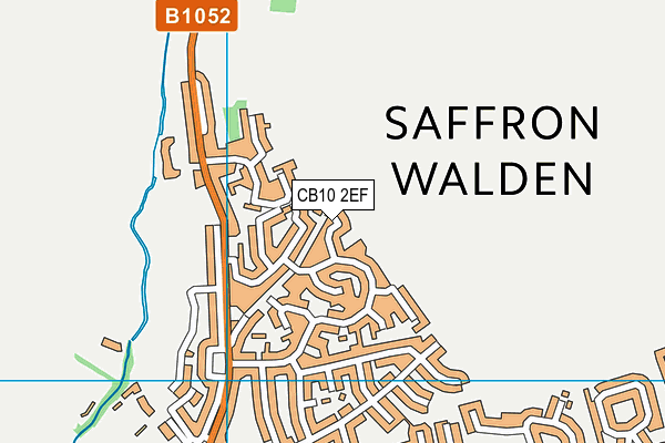 CB10 2EF map - OS VectorMap District (Ordnance Survey)