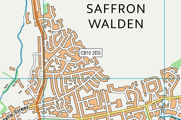 CB10 2EG map - OS VectorMap District (Ordnance Survey)