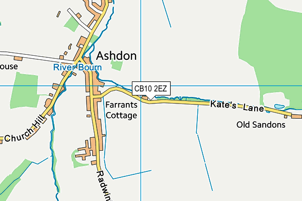 CB10 2EZ map - OS VectorMap District (Ordnance Survey)