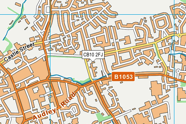 CB10 2FJ map - OS VectorMap District (Ordnance Survey)