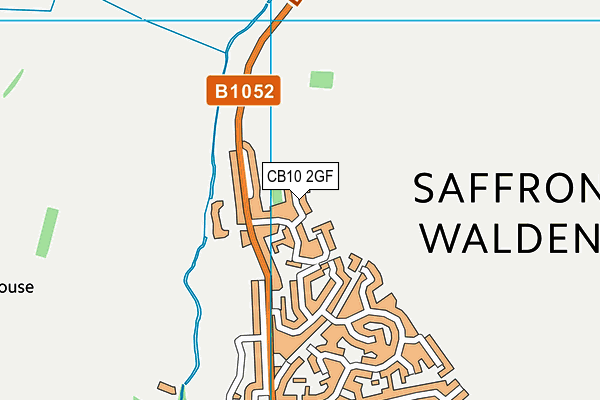 CB10 2GF map - OS VectorMap District (Ordnance Survey)