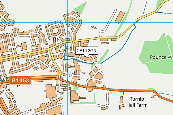 CB10 2GN map - OS VectorMap District (Ordnance Survey)
