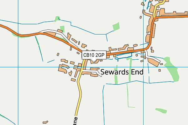 CB10 2GP map - OS VectorMap District (Ordnance Survey)