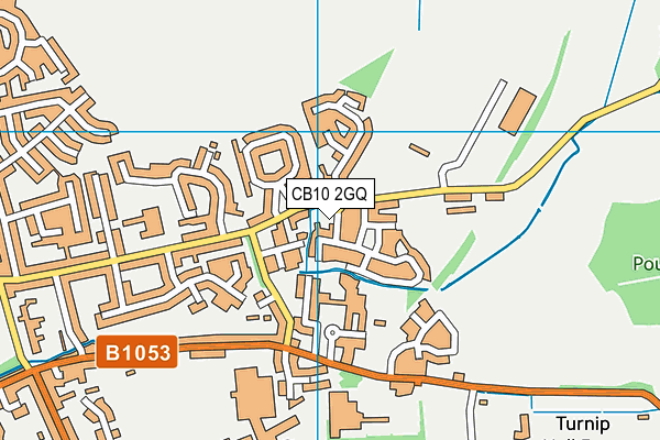 CB10 2GQ map - OS VectorMap District (Ordnance Survey)