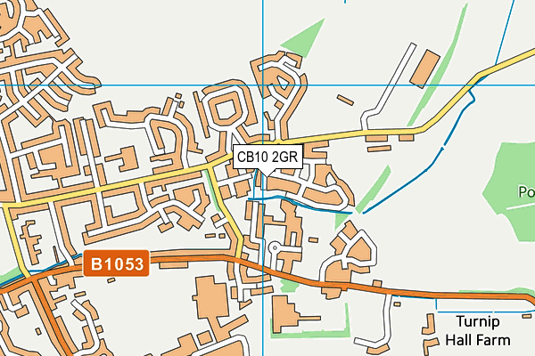 CB10 2GR map - OS VectorMap District (Ordnance Survey)