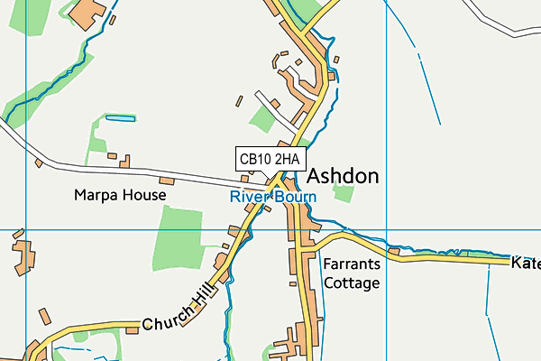 CB10 2HA map - OS VectorMap District (Ordnance Survey)