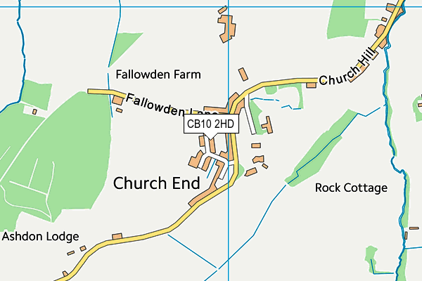 CB10 2HD map - OS VectorMap District (Ordnance Survey)