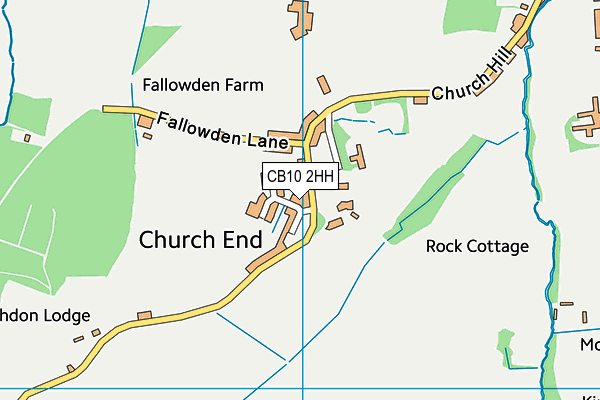 CB10 2HH map - OS VectorMap District (Ordnance Survey)