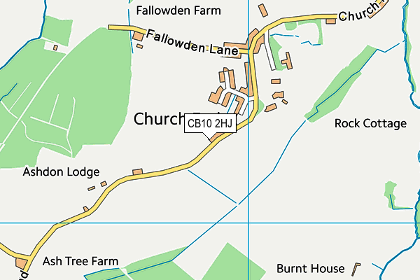 CB10 2HJ map - OS VectorMap District (Ordnance Survey)