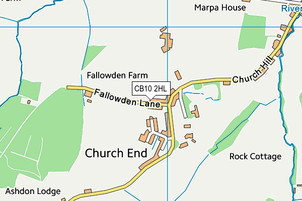 CB10 2HL map - OS VectorMap District (Ordnance Survey)