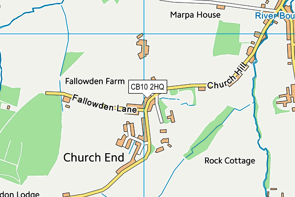 CB10 2HQ map - OS VectorMap District (Ordnance Survey)