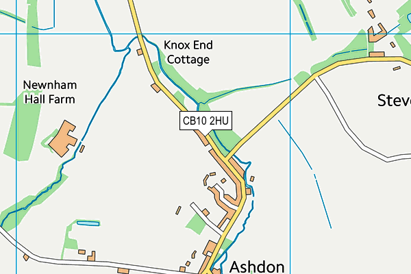 CB10 2HU map - OS VectorMap District (Ordnance Survey)