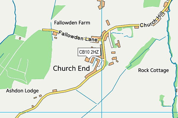 CB10 2HZ map - OS VectorMap District (Ordnance Survey)