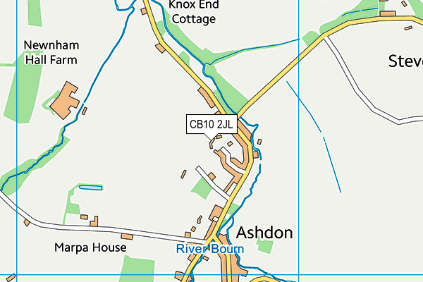 CB10 2JL map - OS VectorMap District (Ordnance Survey)