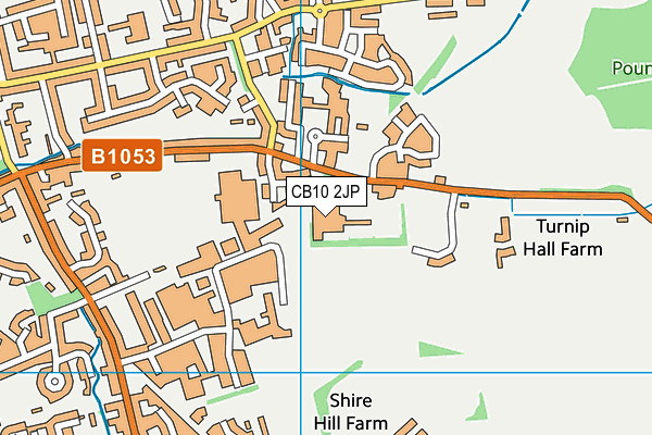 CB10 2JP map - OS VectorMap District (Ordnance Survey)