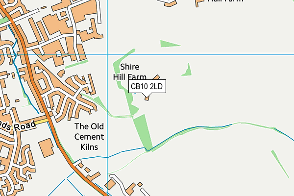 CB10 2LD map - OS VectorMap District (Ordnance Survey)