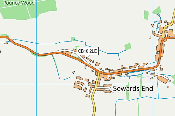 CB10 2LE map - OS VectorMap District (Ordnance Survey)