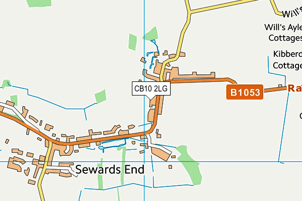 CB10 2LG map - OS VectorMap District (Ordnance Survey)