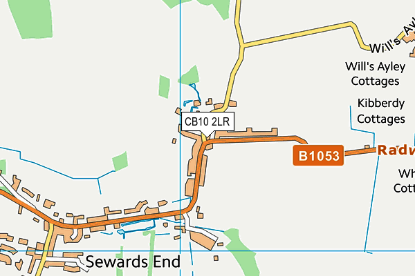 CB10 2LR map - OS VectorMap District (Ordnance Survey)