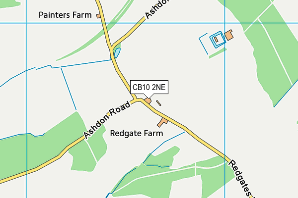 CB10 2NE map - OS VectorMap District (Ordnance Survey)