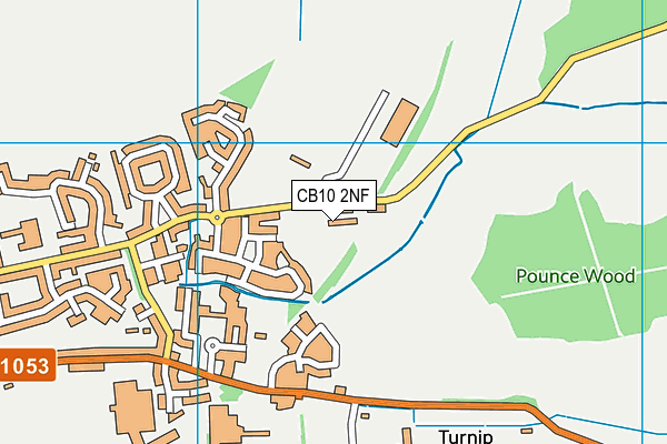 CB10 2NF map - OS VectorMap District (Ordnance Survey)