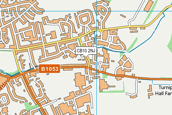 CB10 2NJ map - OS VectorMap District (Ordnance Survey)