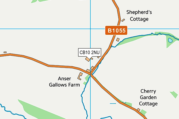 CB10 2NU map - OS VectorMap District (Ordnance Survey)