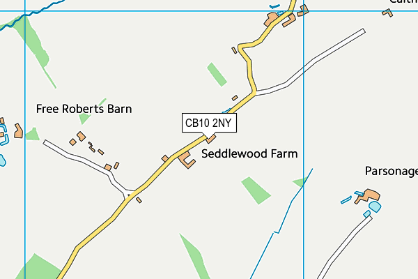 CB10 2NY map - OS VectorMap District (Ordnance Survey)