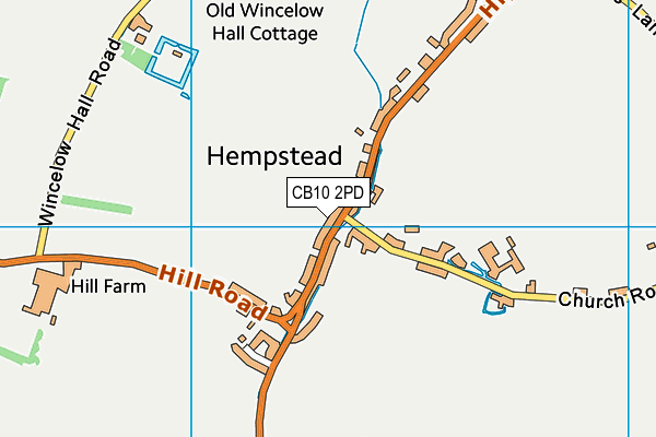 CB10 2PD map - OS VectorMap District (Ordnance Survey)