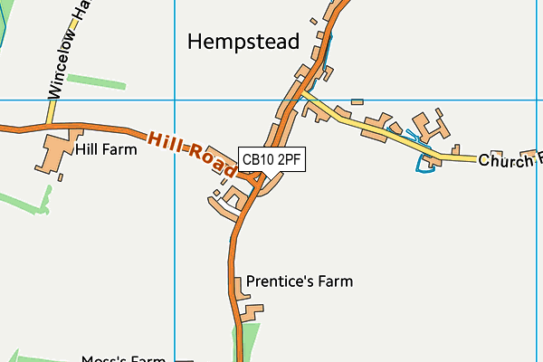 CB10 2PF map - OS VectorMap District (Ordnance Survey)