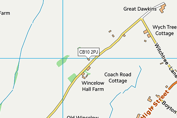 CB10 2PJ map - OS VectorMap District (Ordnance Survey)